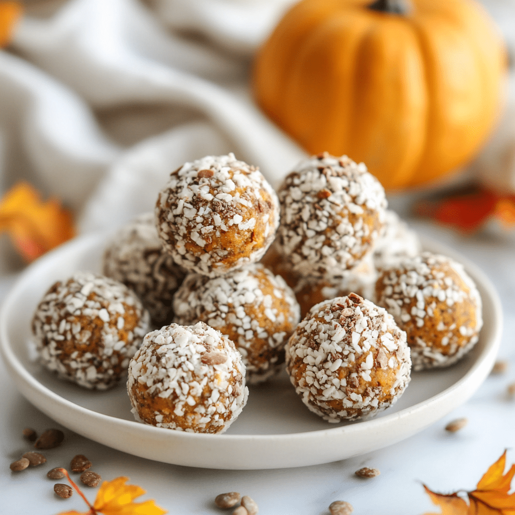 No-Bake Healthy Pumpkin Pie Energy Balls Recipe