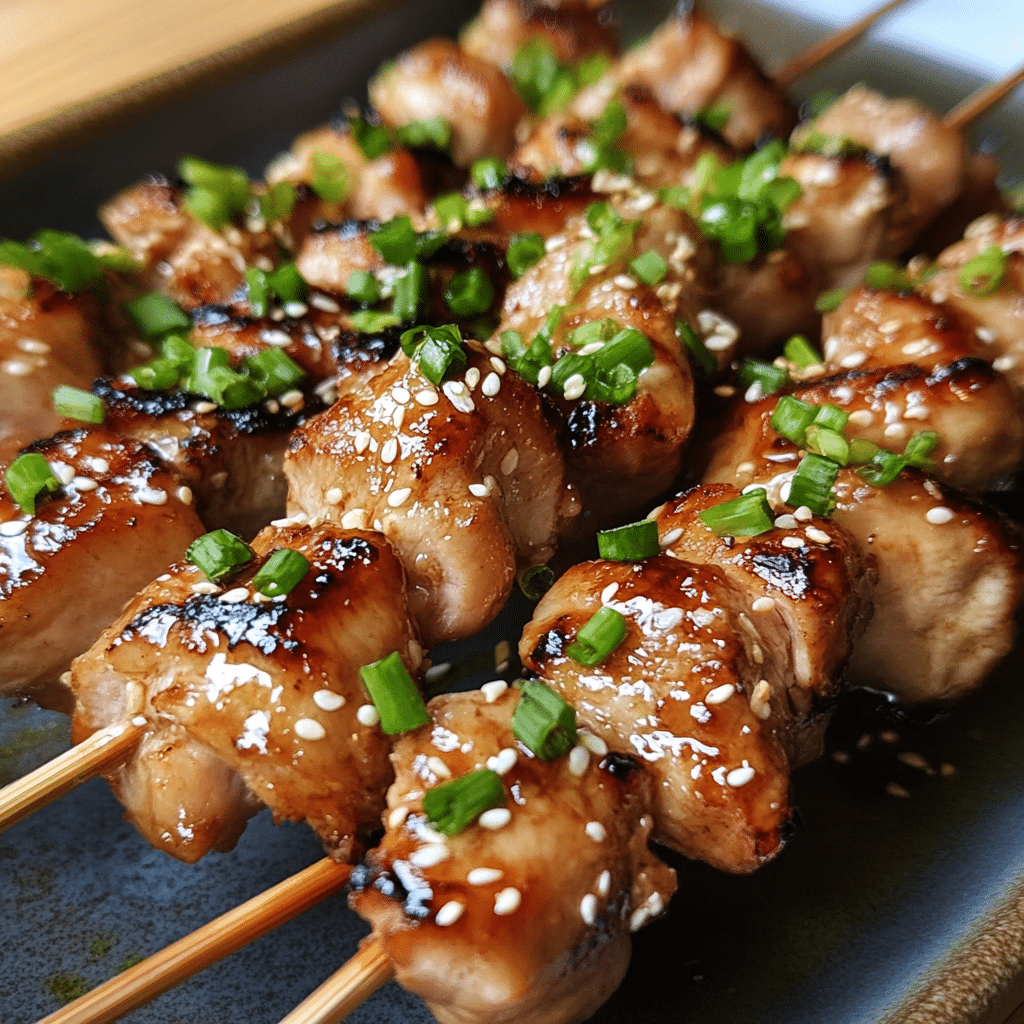 Yakitori (Japanese Grilled Chicken Skewers)