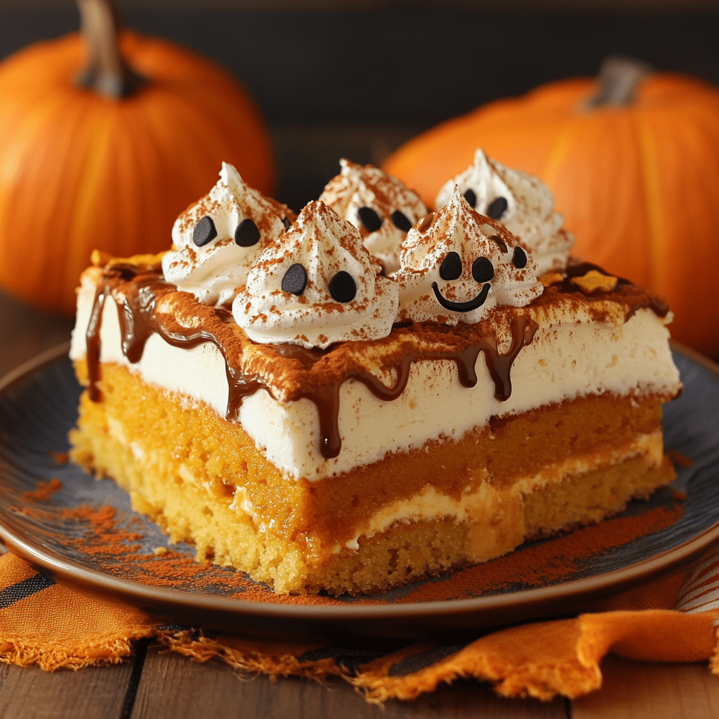 Pumpkin Poke Cake