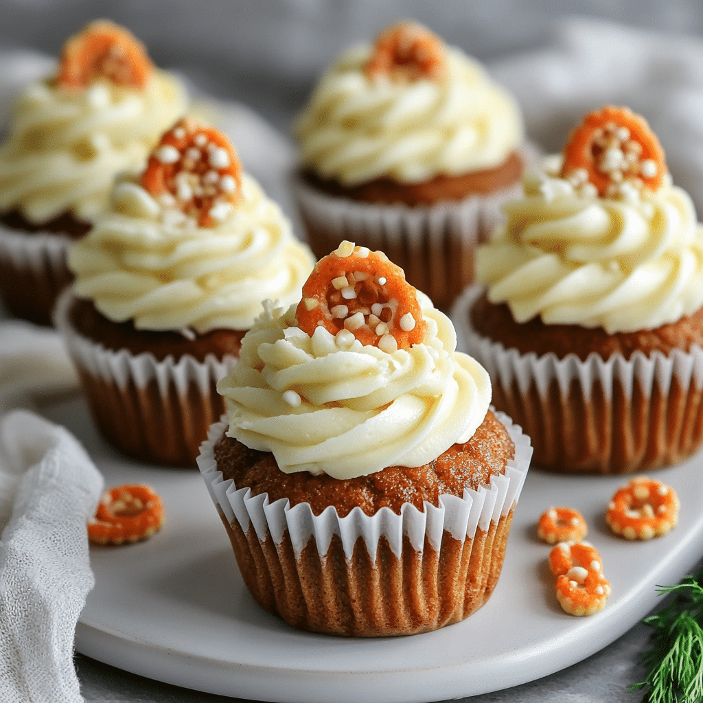 Mini Carrot Cakes in Cupcake Form