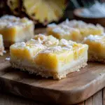 Pineapple Bars with Coconut Drizzle