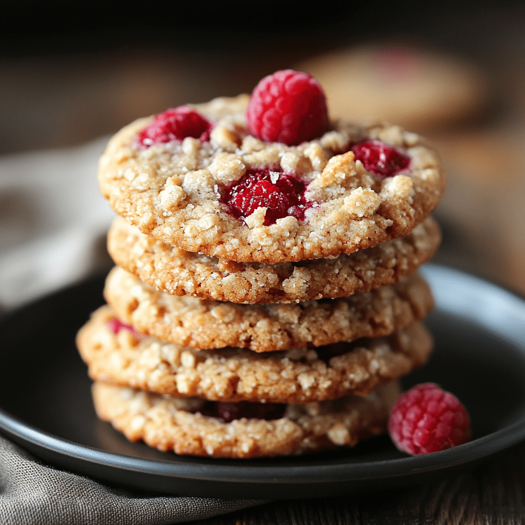 Raspberry Crumble Cookies