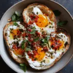 Jammy Eggs with Chili Butter and Garlic Yogurt