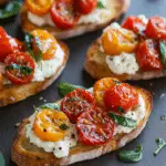 Ricotta Bruschetta with Roasted Tomatoes