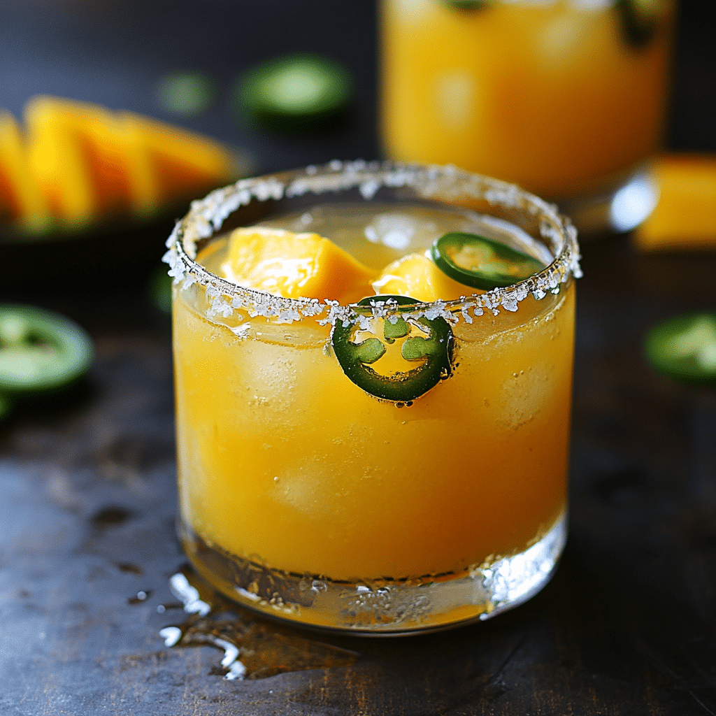 Spicy Mango Jalapeño Margarita