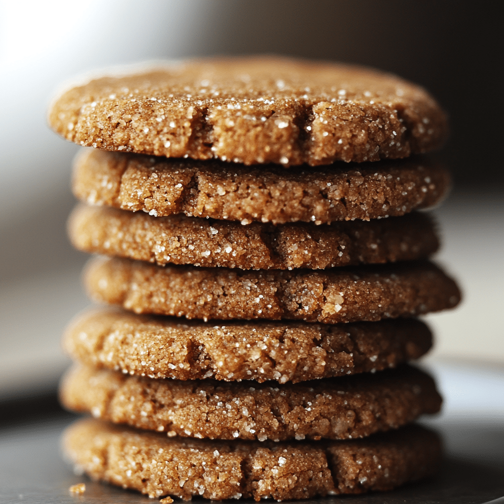 Vegan Almond Flour Ginger Molasses Cookies