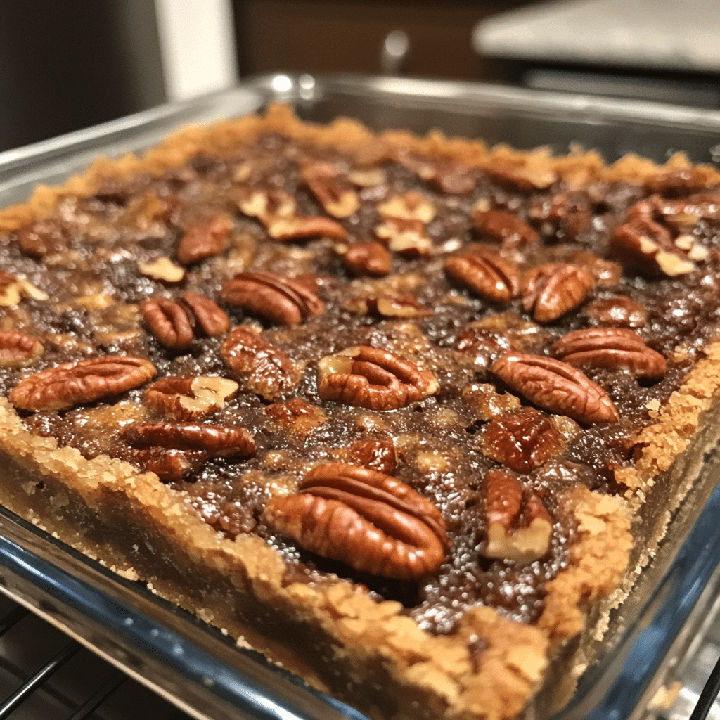 Lazy Girl Pecan Pie Bars