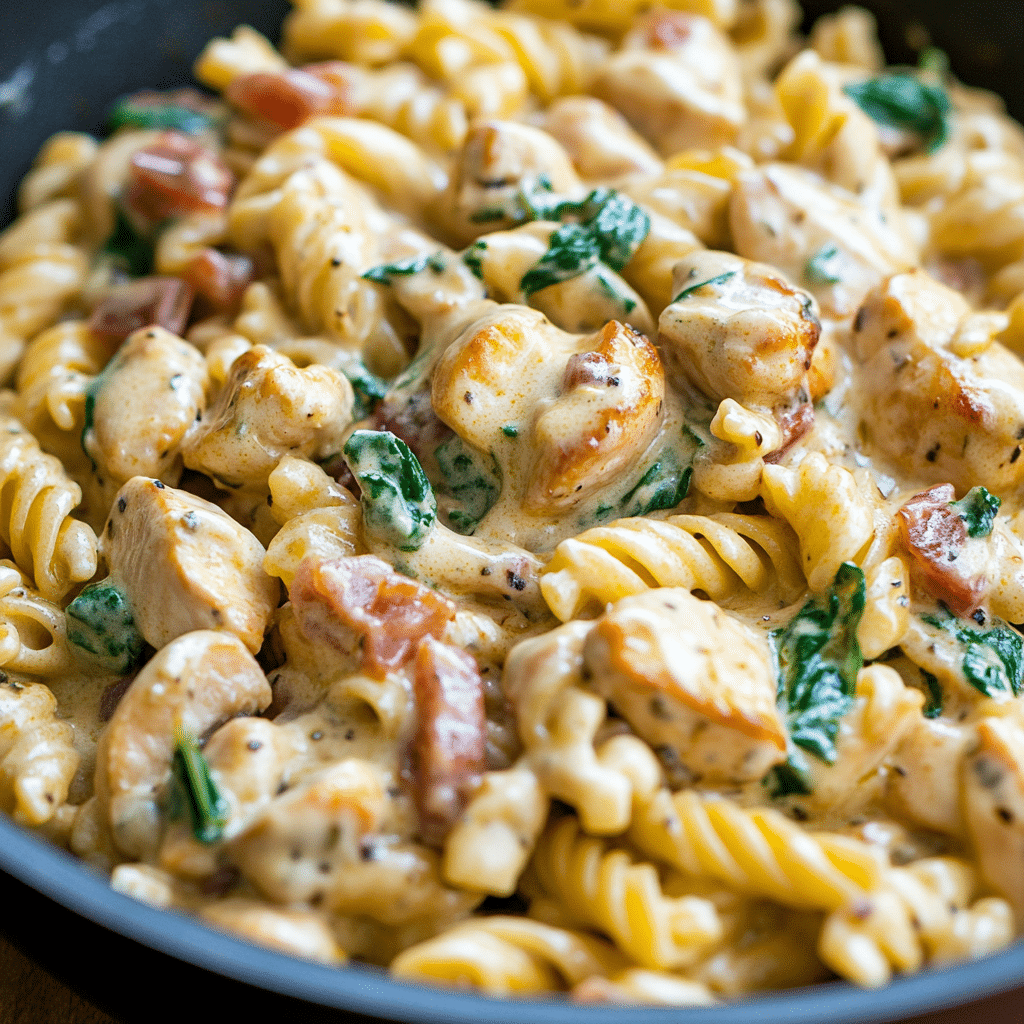 Easy Creamy Tuscan Chicken Pasta