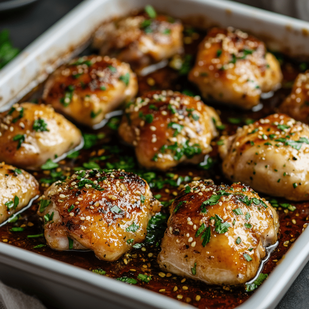 Baked Honey Garlic Chicken