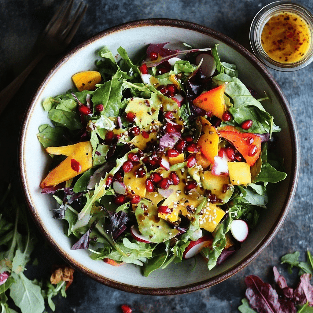 Winter Salad with Homemade Vinaigrette