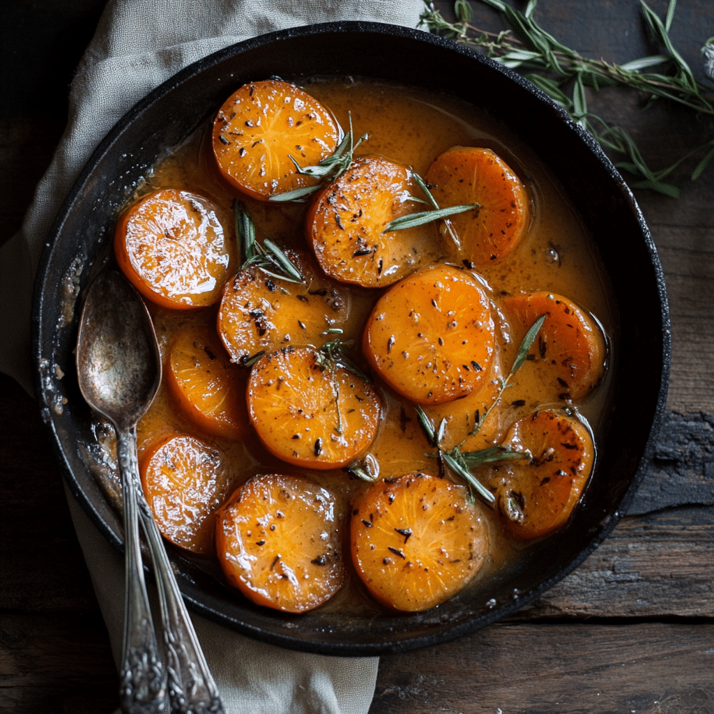 Maple Brown Butter Glazed Carrots