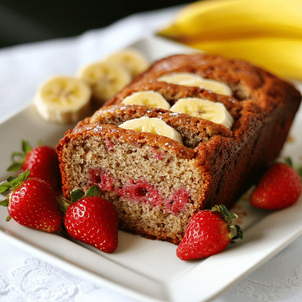 Strawberry Banana Bread