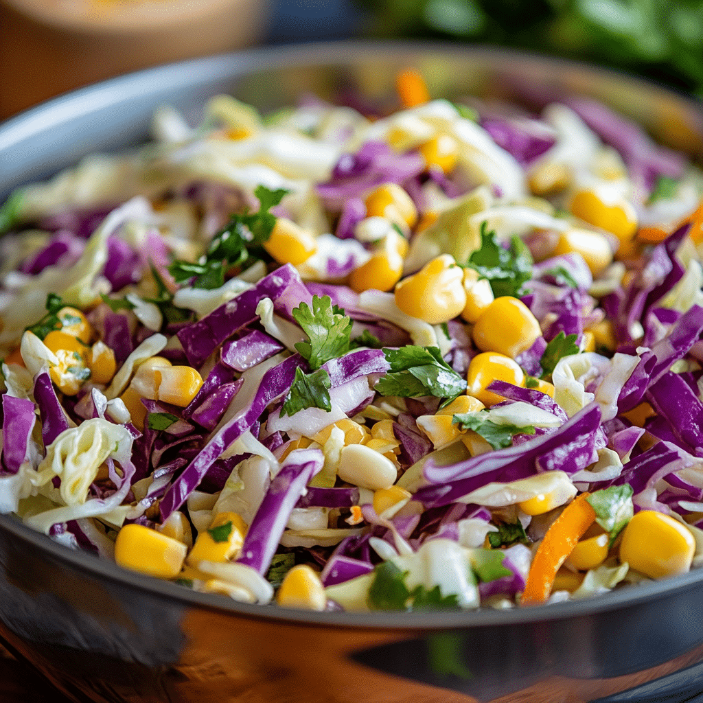 Cabbage Salad with Corn