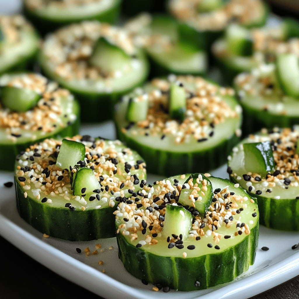 Everything Bagel Cucumber Bites