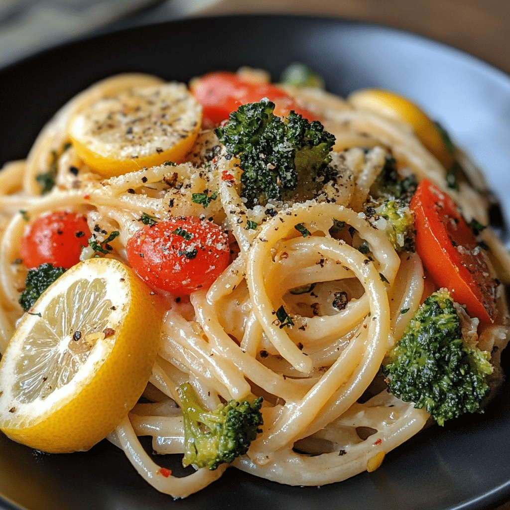 Lemon Butter Pasta & Veggies