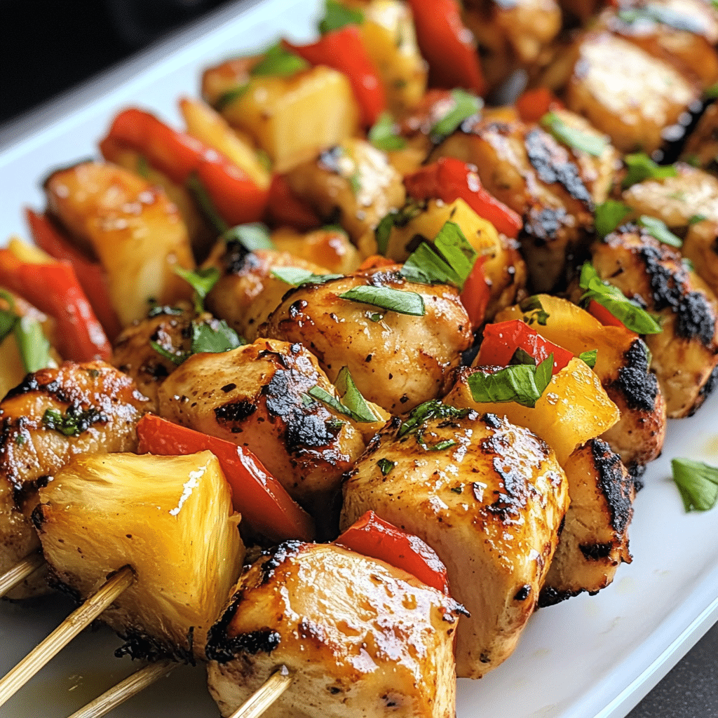 Pineapple Chicken Kebabs