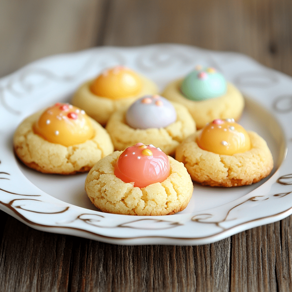 Easter Thumbprint Cookies