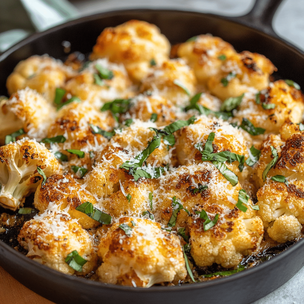 Garlic-Parmesan Roasted Cauliflower