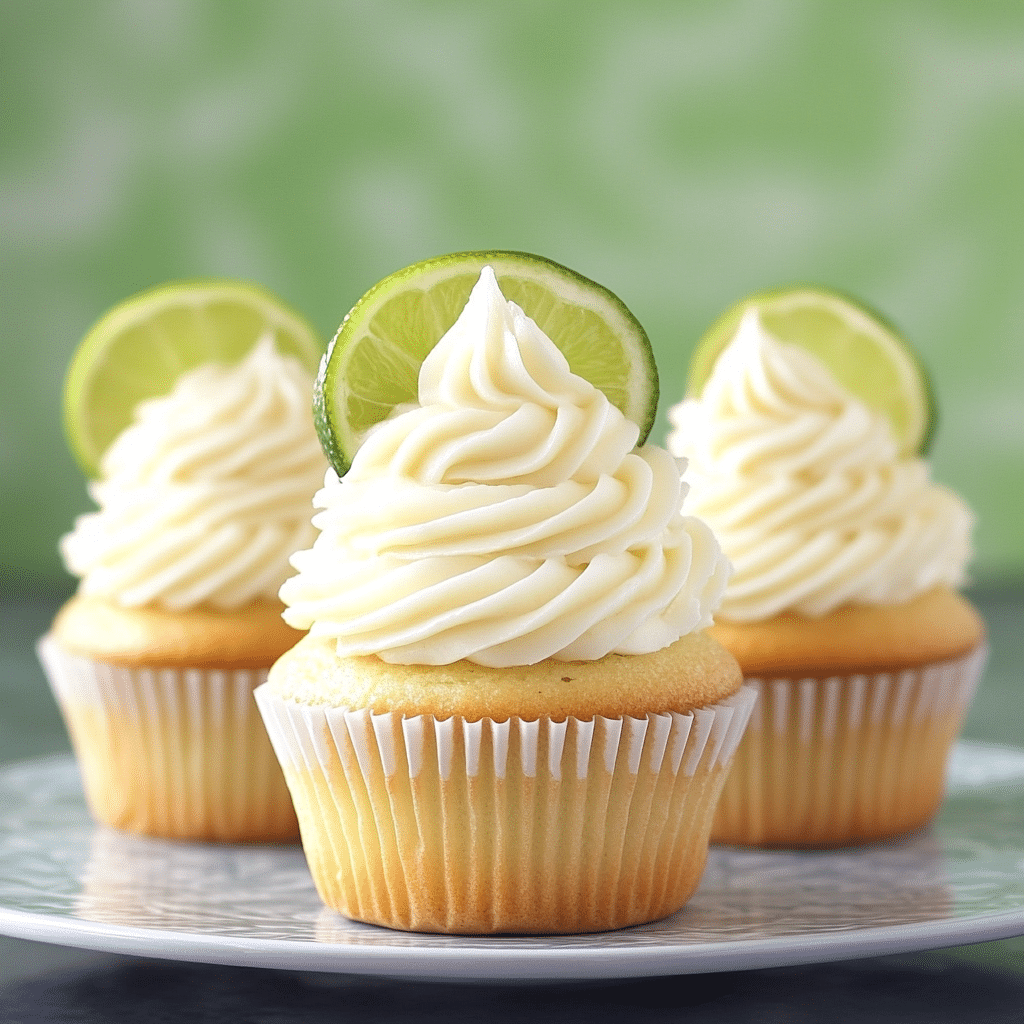 Margarita Cupcakes with Tequila Lime Frosting