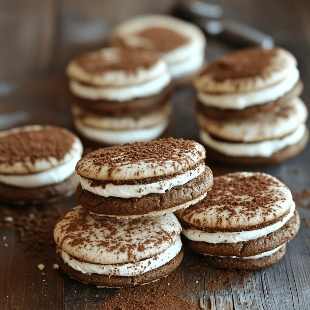 Tiramisu Sandwich Cookies Recipe