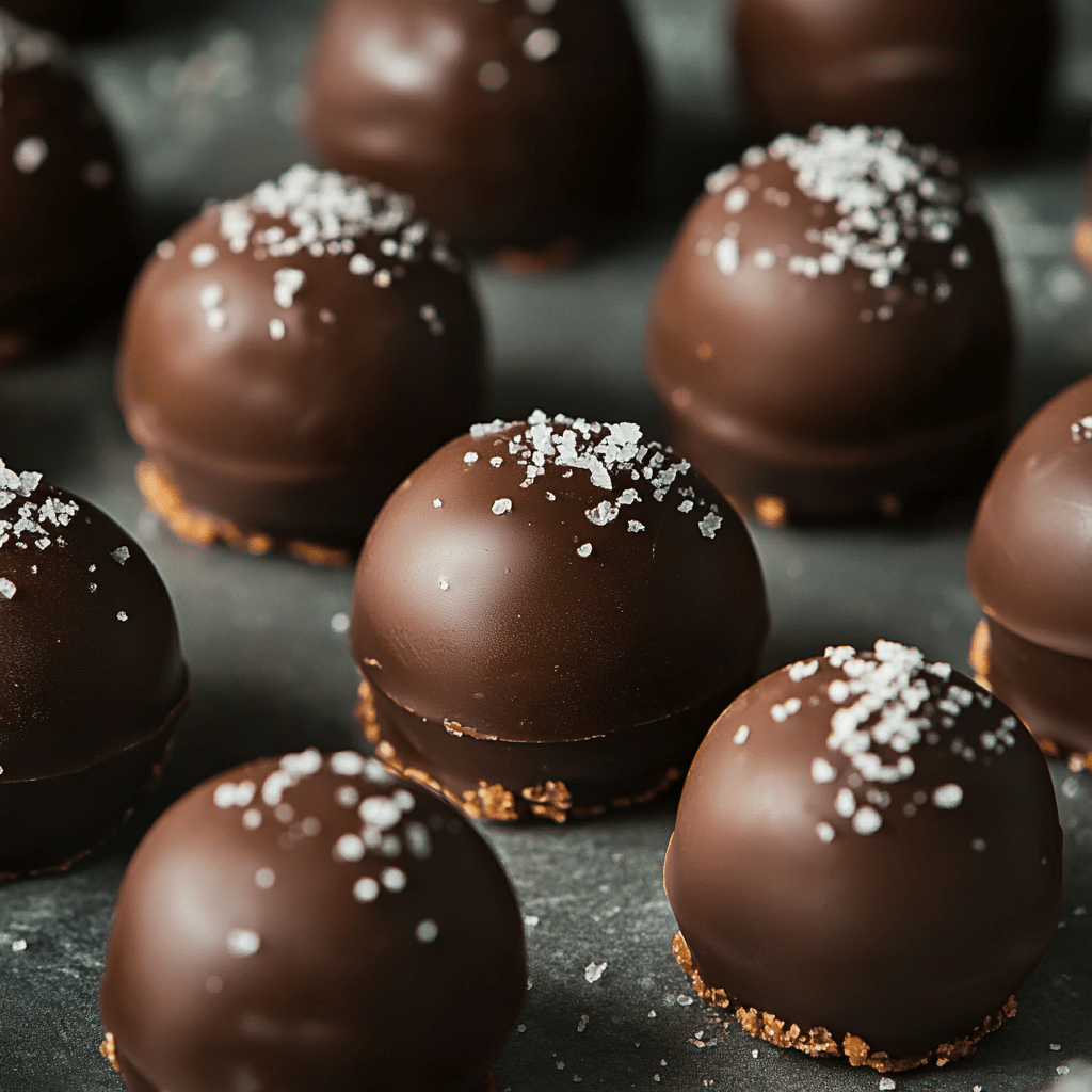 Easy Salted Caramel Fudge Truffles