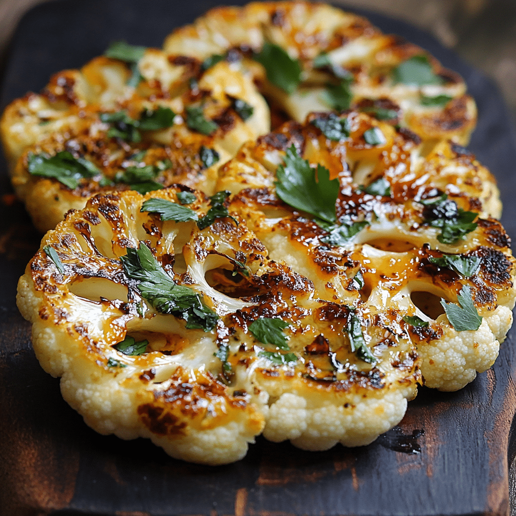 Cheesy Cauliflower Steaks