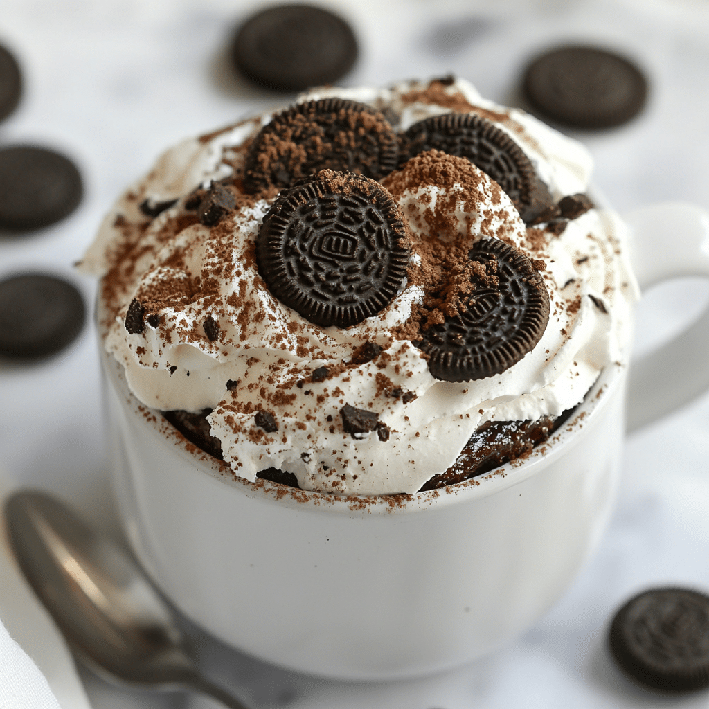 Air Fryer Oreo Mug Cake