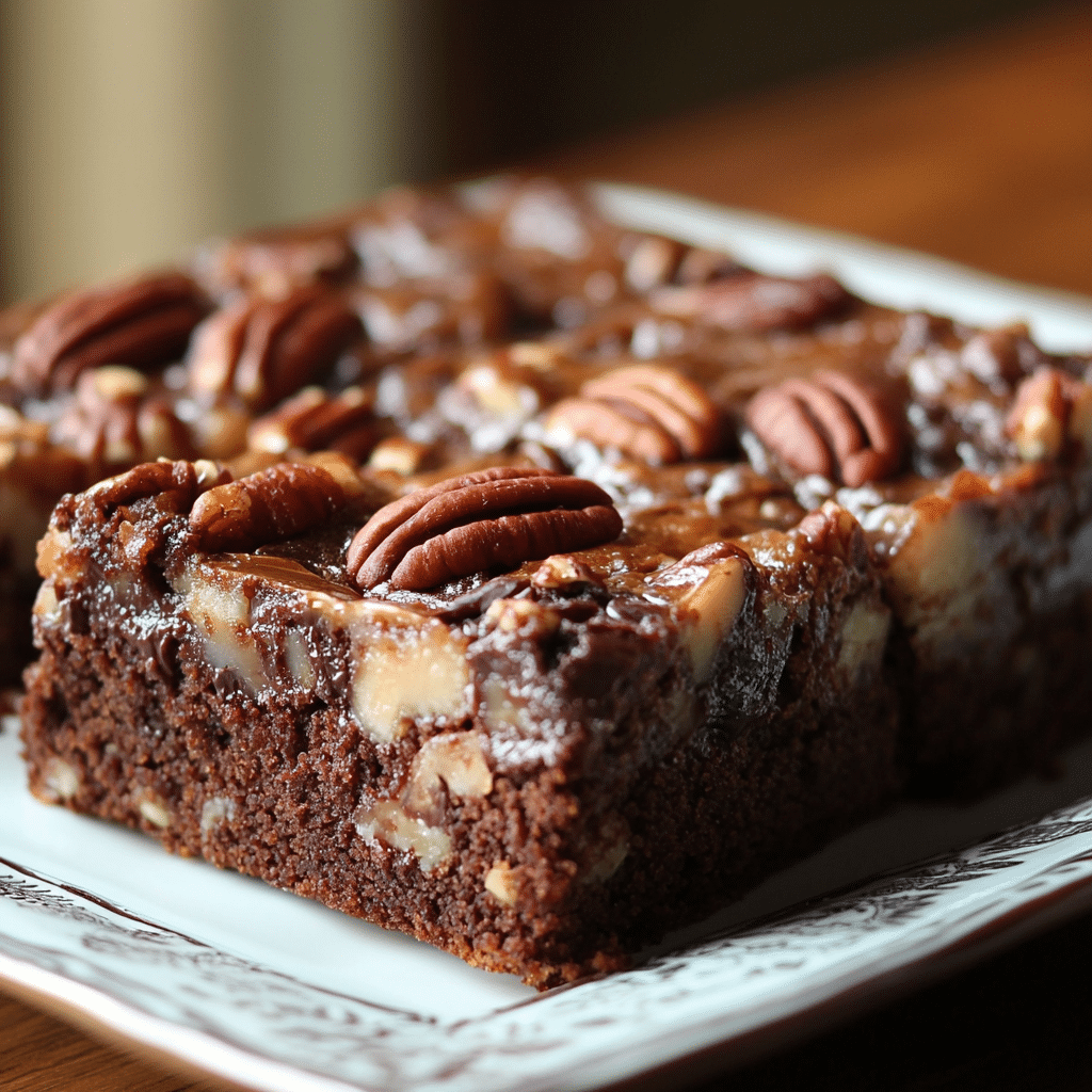Chocolate Pecan Ooey Gooey Butter Cake Recipe