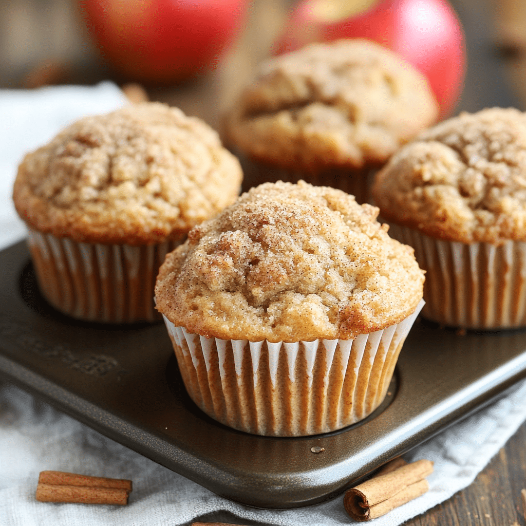 Cinnamon Applesauce Muffins