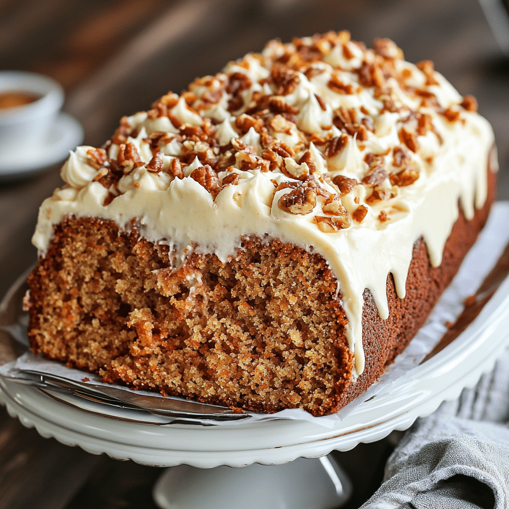 Carrot Pound Cake Recipe