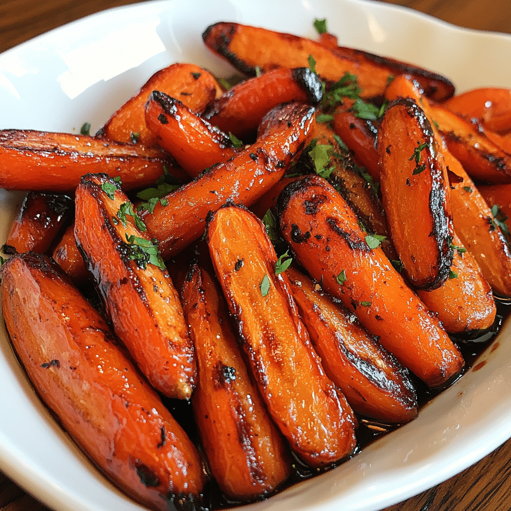 Honey Balsamic Roasted Carrots
