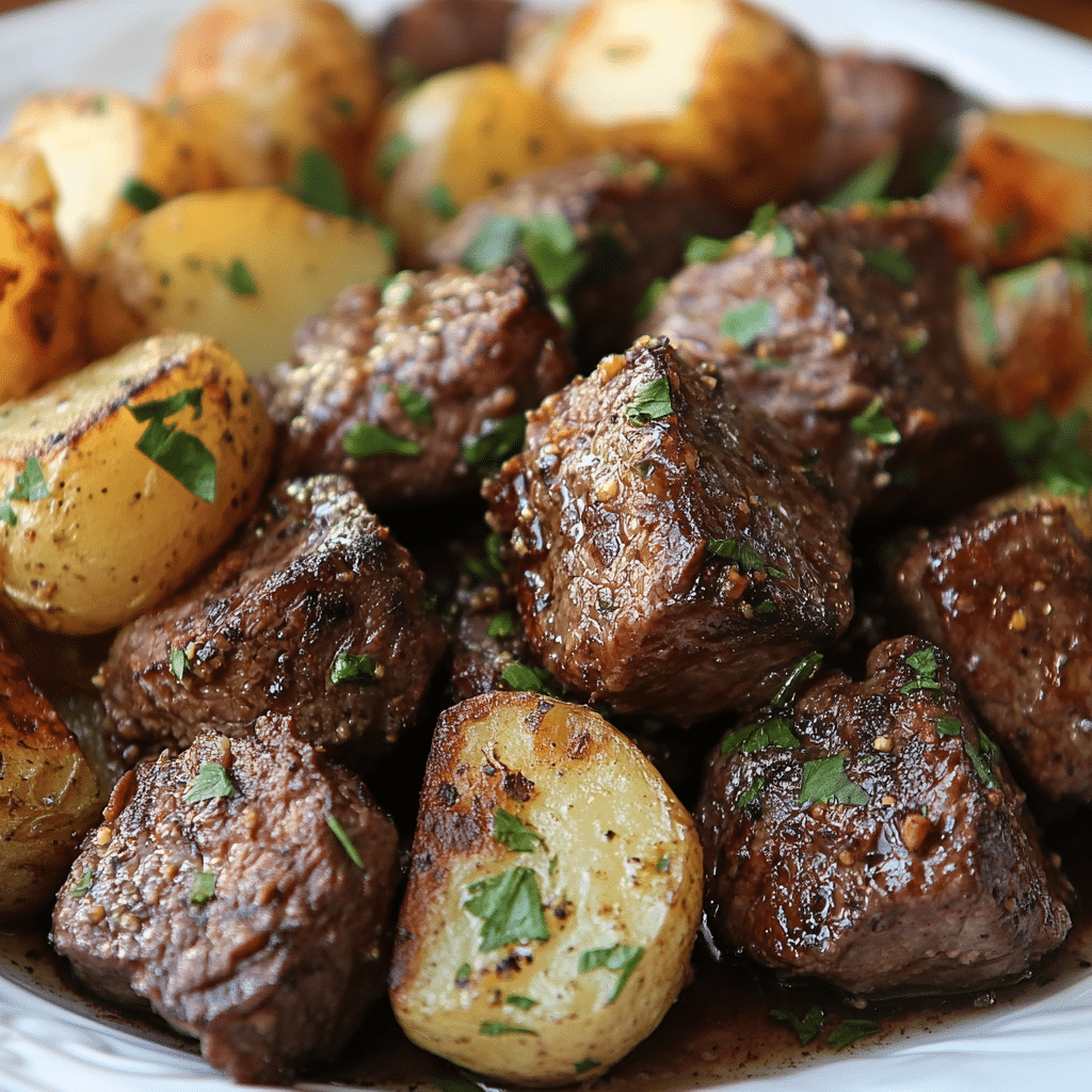 Steak Bites and Potatoes