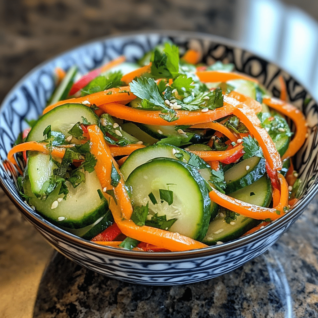 Asian Cucumber Salad (5-Minute Recipe)