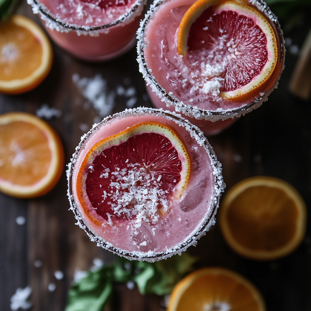 Coconut Blood Orange Margaritas