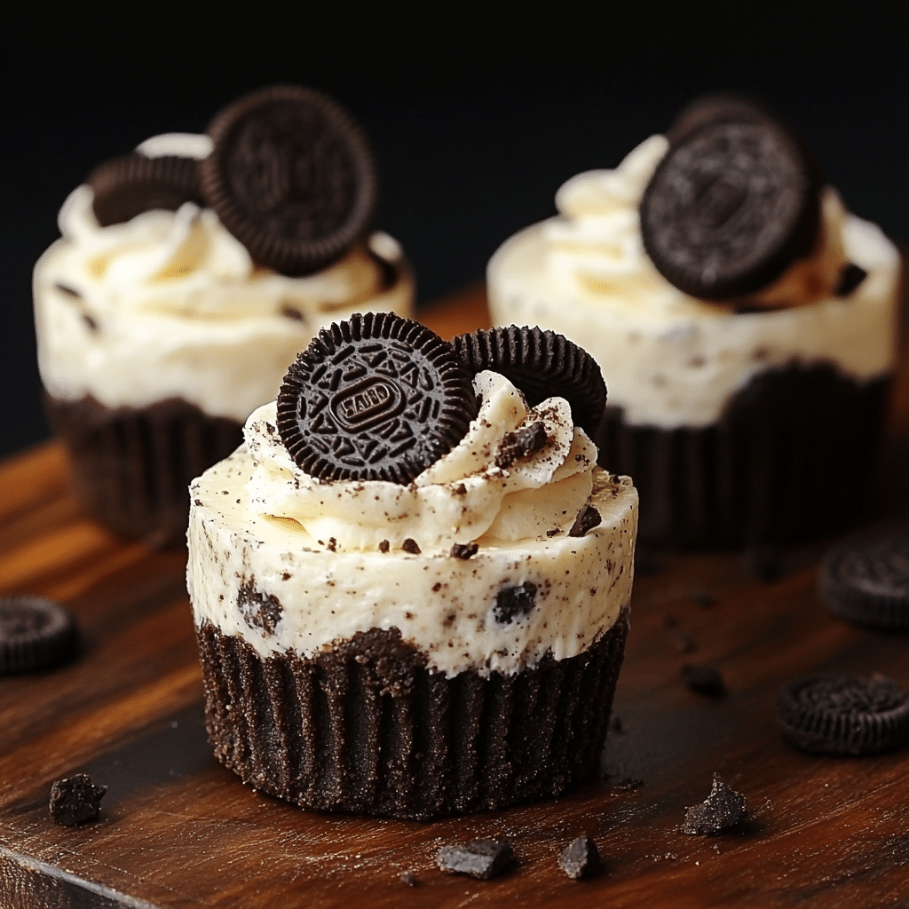 Mini Oreo Cheesecakes