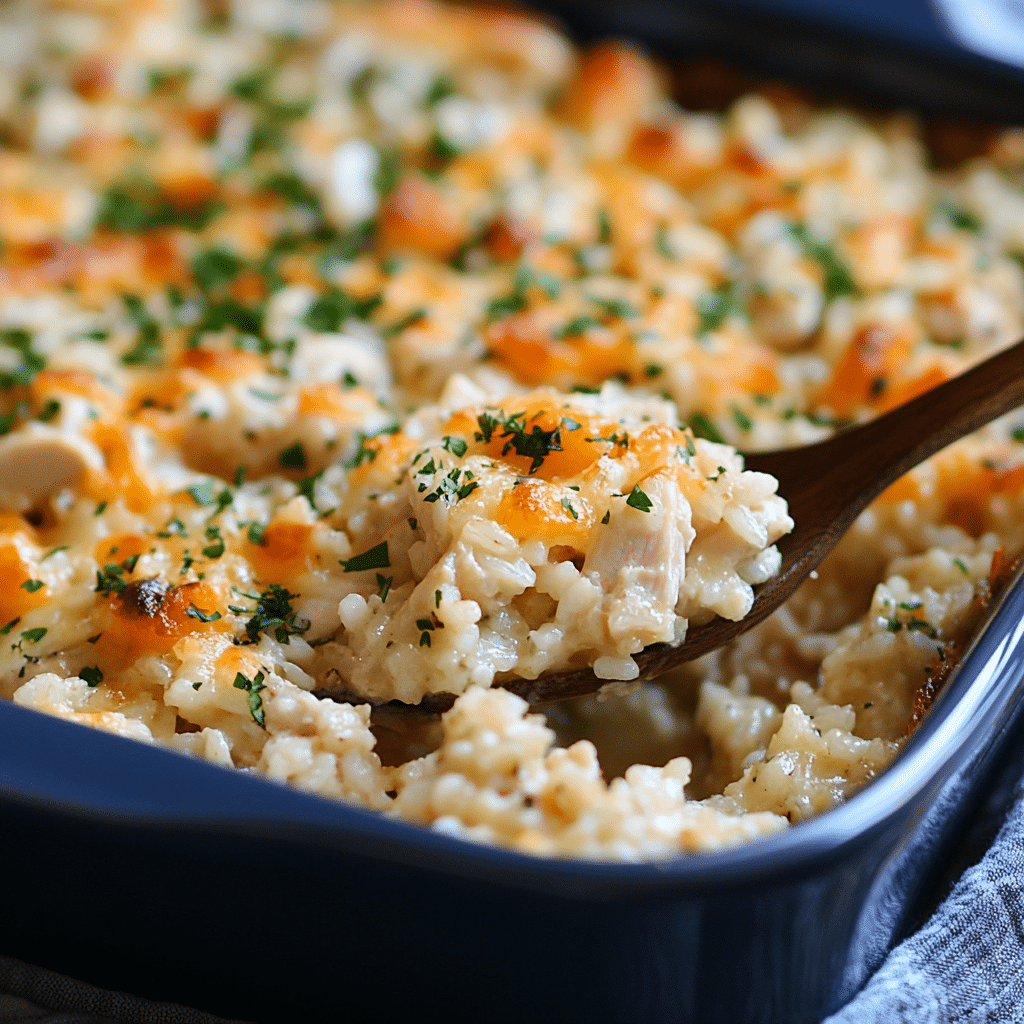 Skinny Chicken and Rice Casserole