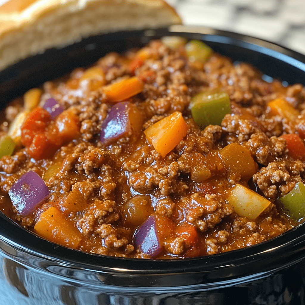 Easy Crock Pot Sloppy Joes