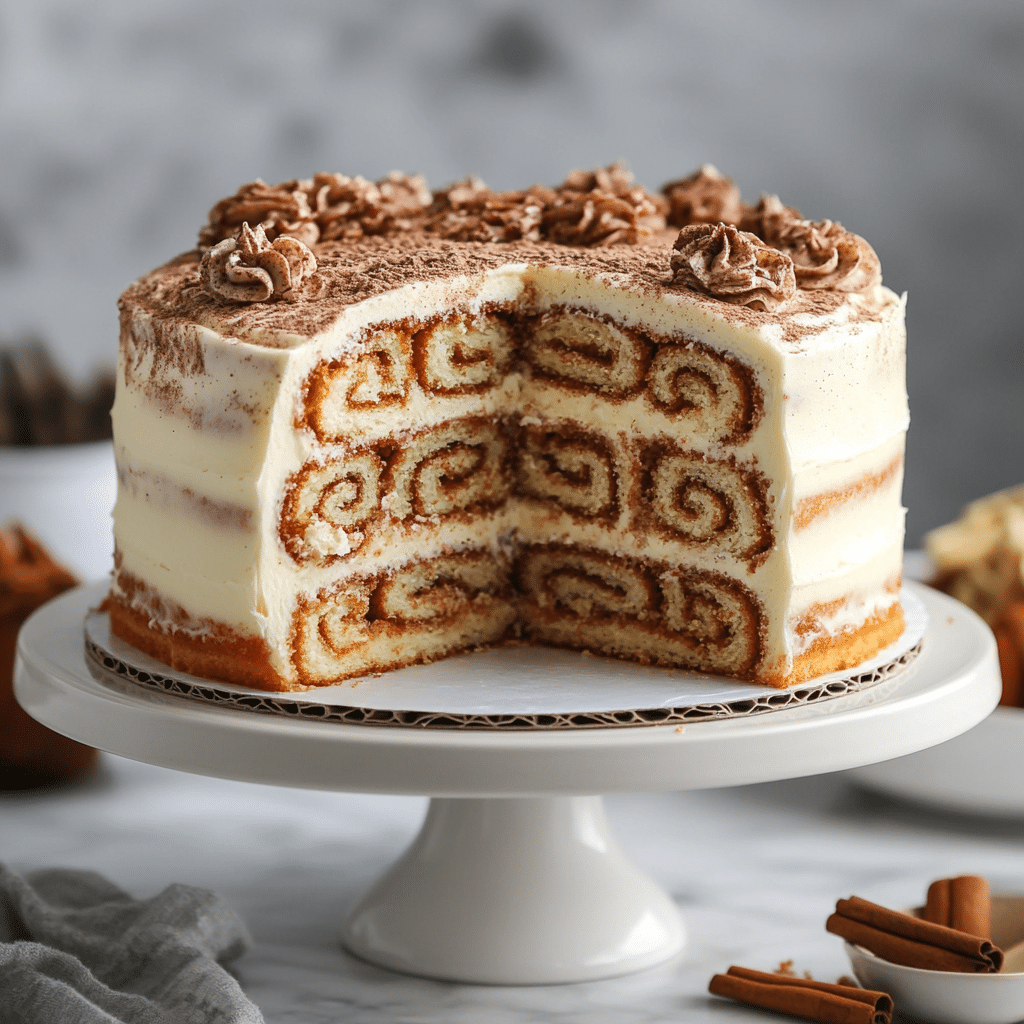 Cinnamon Roll Layer Cake