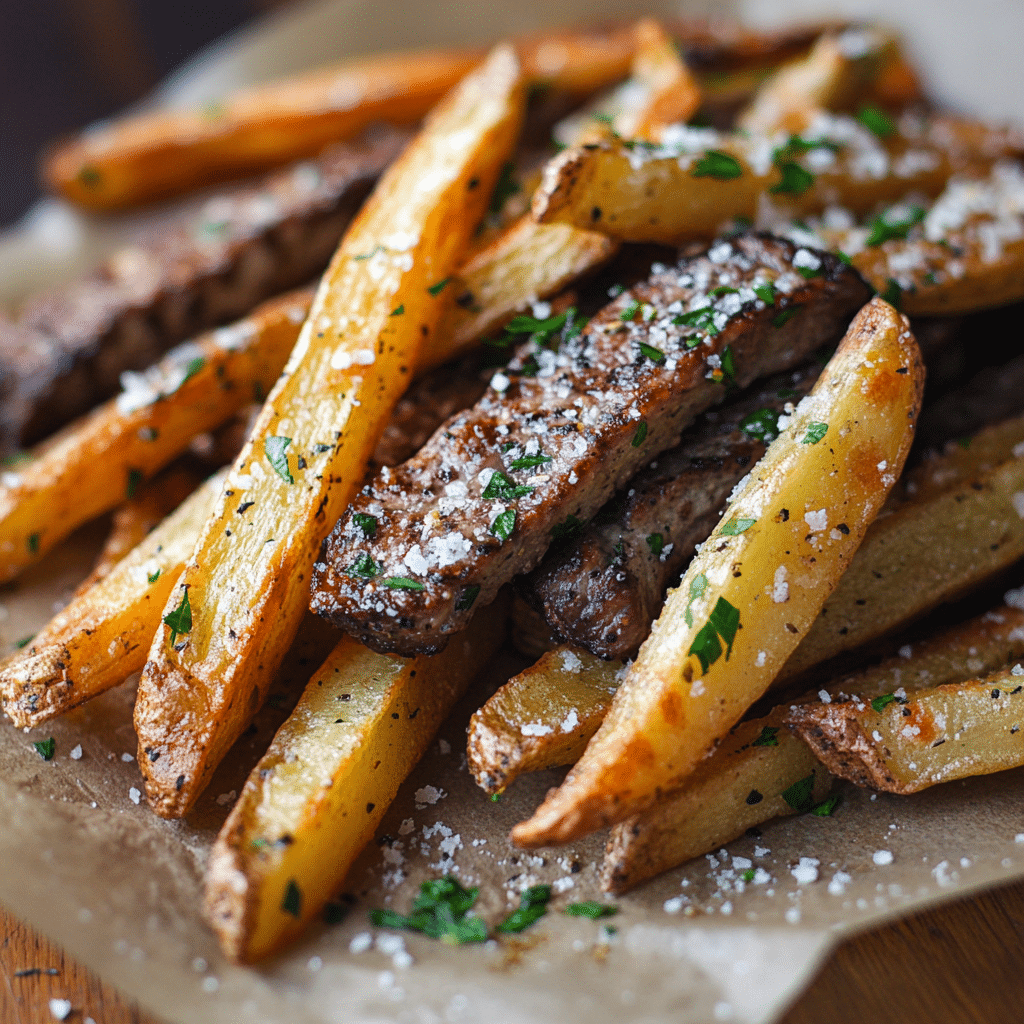 Garlic Parmesan Steak Fries