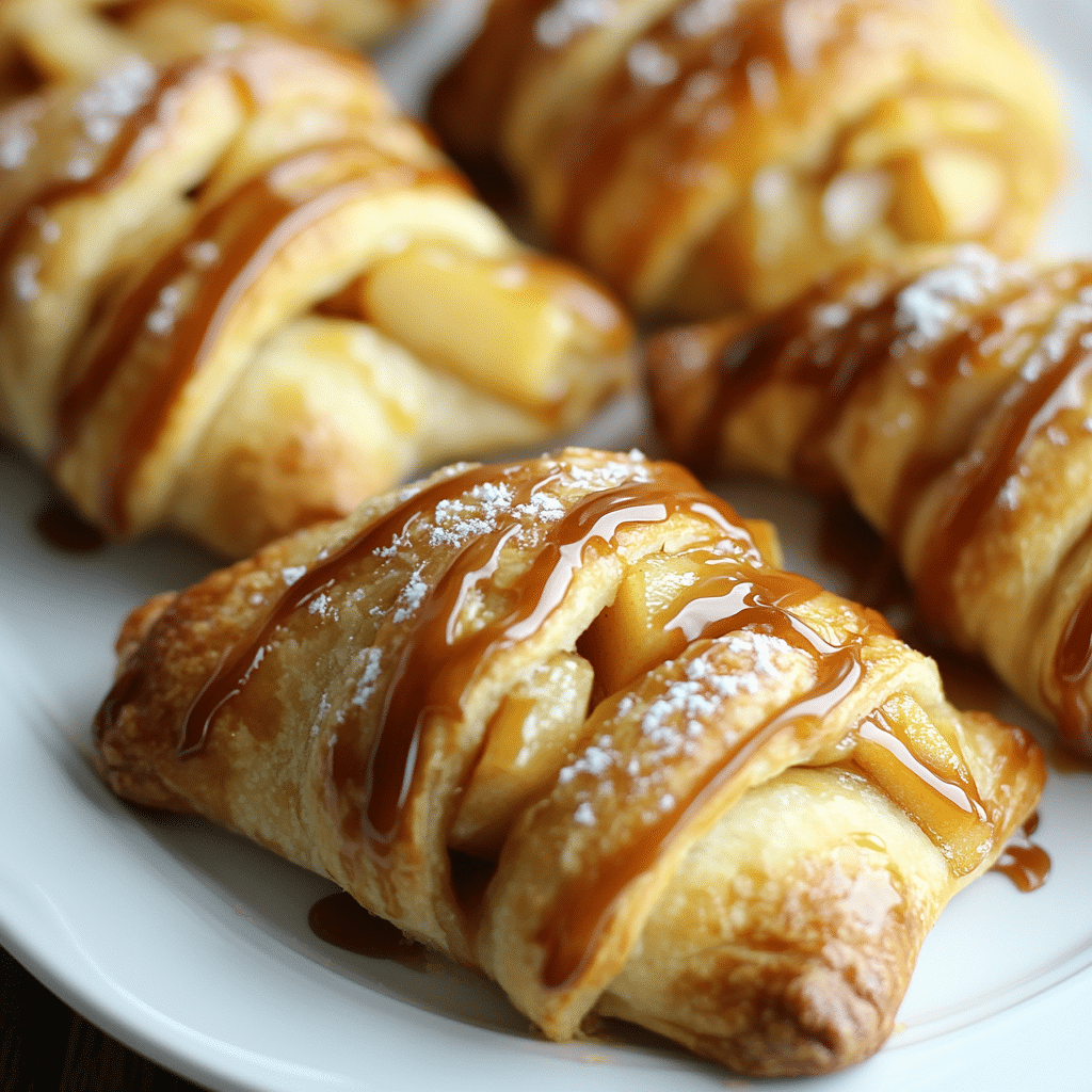 Caramel Apple Pie Crescent Rolls