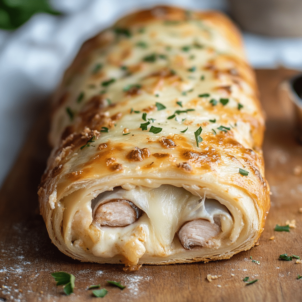 Chicken Cordon Bleu Stromboli