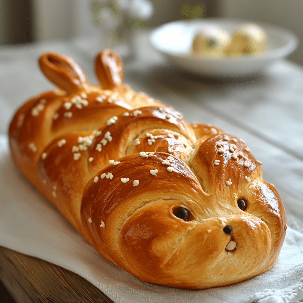 Greek Easter Bunny Bread