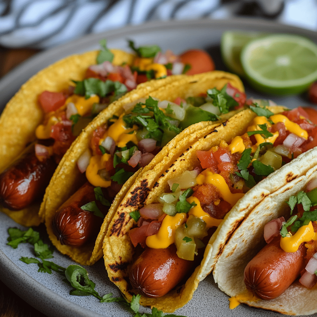 Mexican Hot Dog Tacos