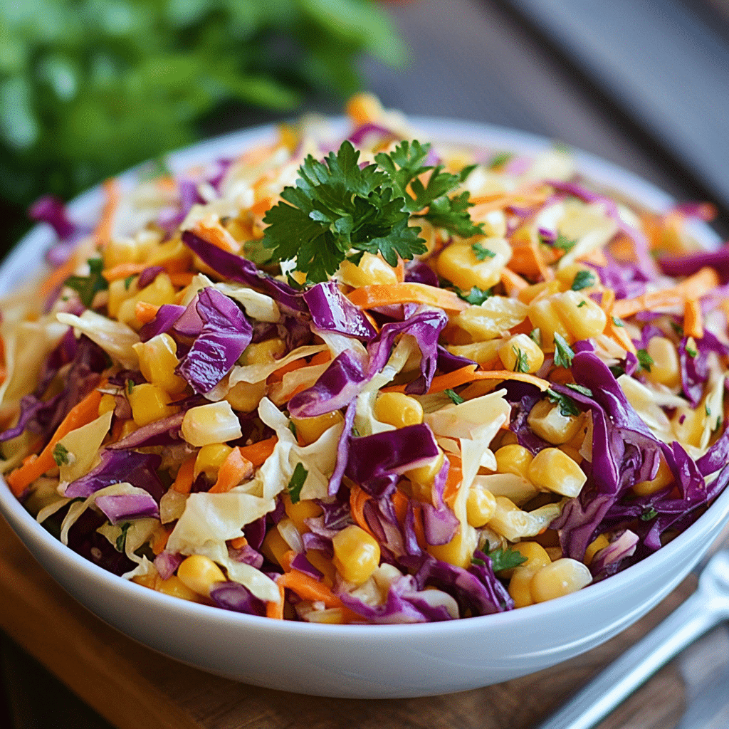 Cabbage Salad with Corn