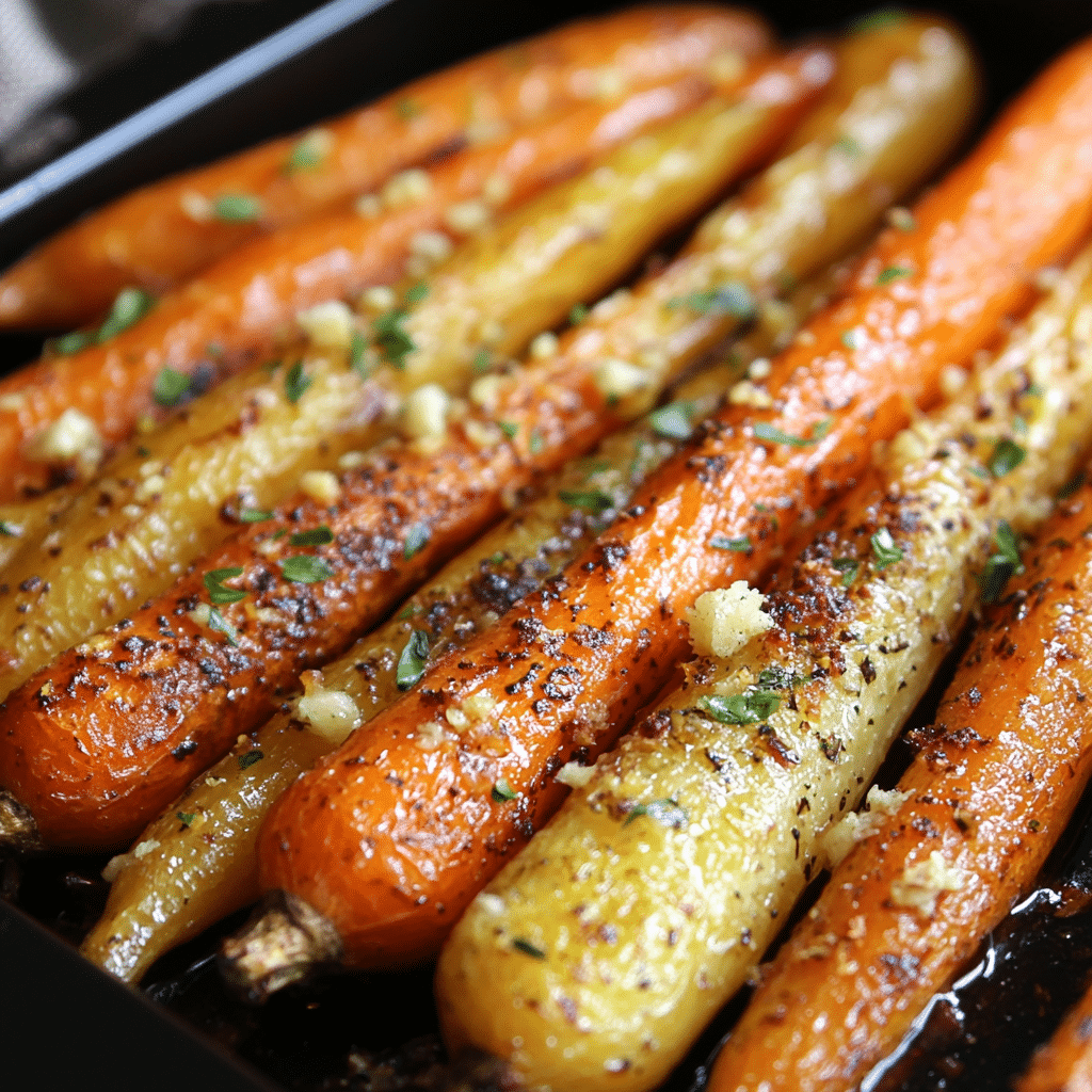 Garlic Butter Roasted Carrots