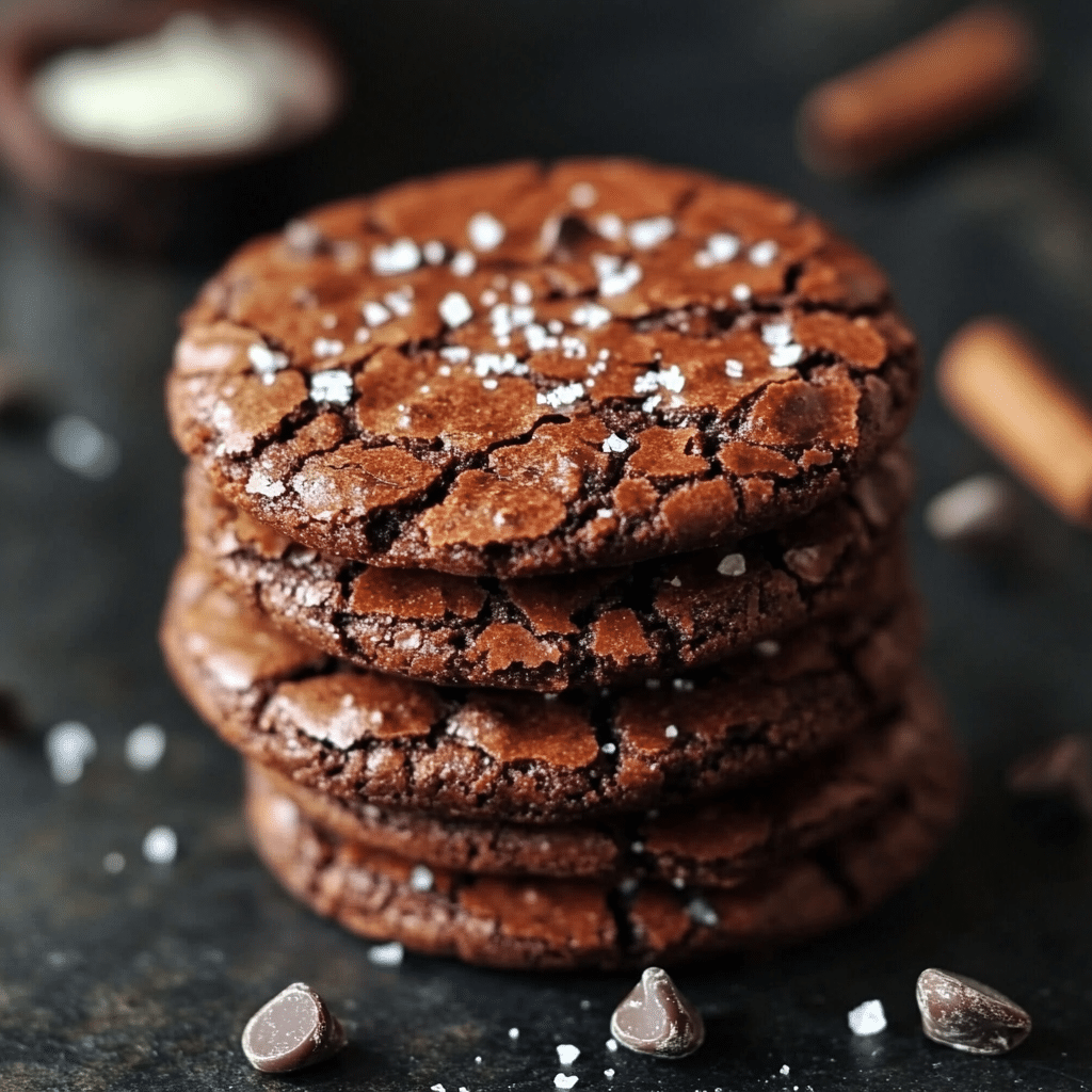 Best Ever Fudgy Salted Brownie Cookies