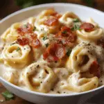 Bacon Tortellini Alfredo