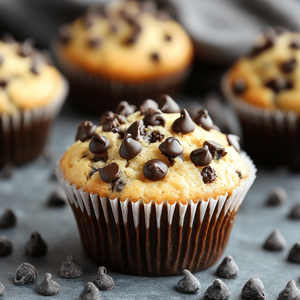 The Ultimate Bakery-Style Chocolate Chip Muffins