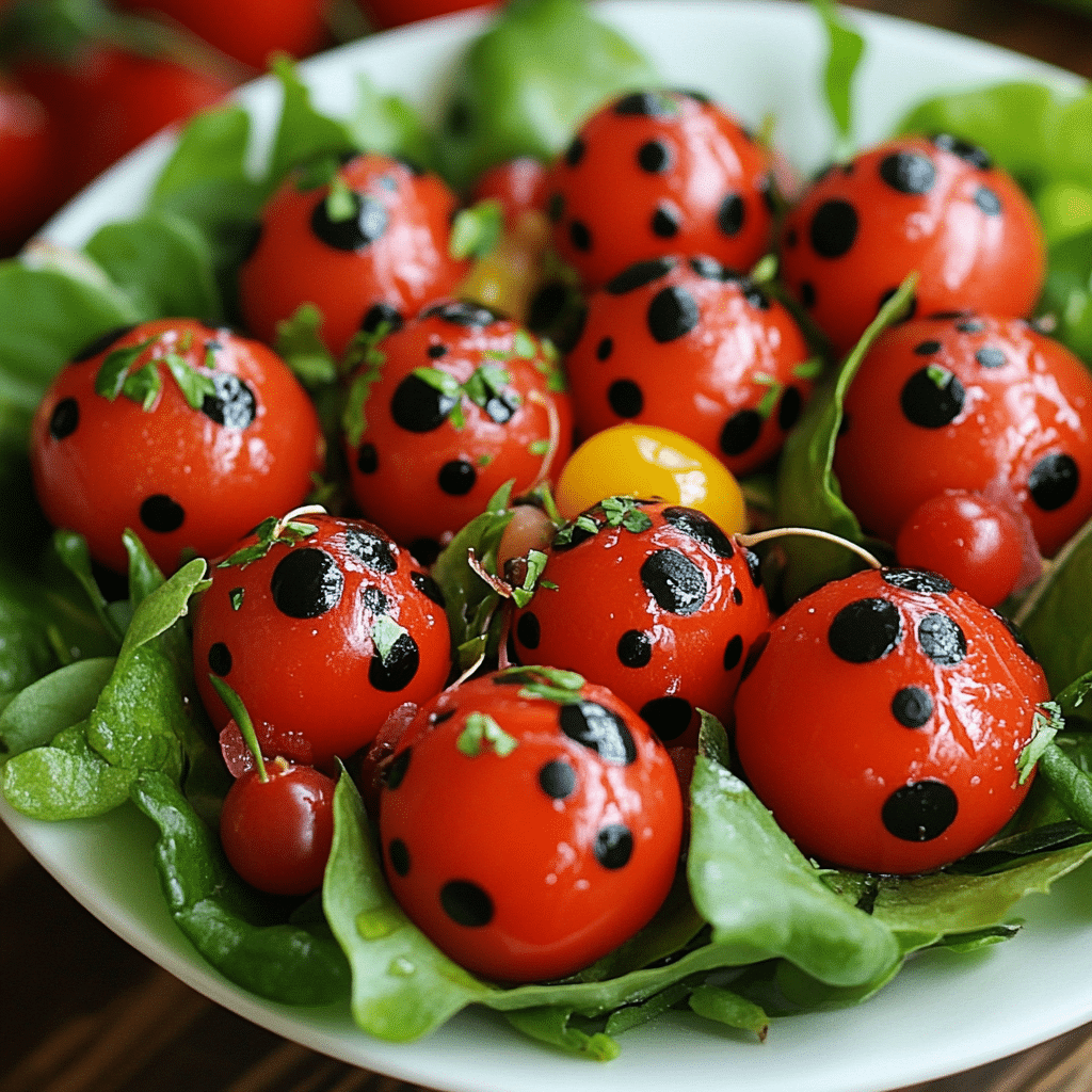 Ladybug Salads and Bites