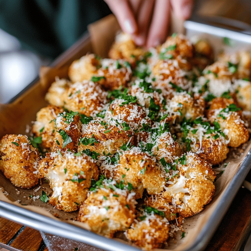 Garlic-Parmesan Roasted Cauliflower